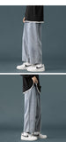 Xituodai 2022 Spring New Men's Baggy Denim Wide Leg Pants Korean Style Elastic Waist Stylish Harem Fit Jeans Skateboard Trouse Male Black