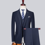 Xituodai ( Blazer + Pants + Vest ) Classic Men Suits Slim Wedding Groom Wear Male Business Casual 3 Piece Suit Trousers Gentlemen Costume