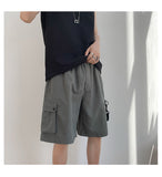 Xituodai Men's Casual Cargo Shorts 2022 Summer Thin Baggy Big Pocket Oversize Shorts Fashion Street Drawstring Knee Length Pants Clothing