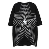 Xituodai 2022 New Arrival Top Fashion Brand Clothing Short Knitted O-neck Hip Hop Printing star Leisure Cotton Casual T Shirt Men