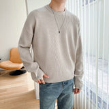 Xituodai Men Clothing Sweater 2022 Autumn Winter Loose All-match Vintage Oversize Kintted Sweater Round Collar Pullover For Male