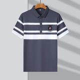 Xituodai Top Grade 95% Cotton Brand Designer Luxury Polo Shirt Men Design Striped Summer Short Sleeve Casual Fashions Mens Clothes 2022