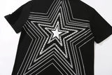 Xituodai 2022 New Arrival Top Fashion Brand Clothing Short Knitted O-neck Hip Hop Printing star Leisure Cotton Casual T Shirt Men