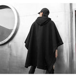 Xituodai Techwear Black Oversized Hoodies Sweatshirt Baggy Trench Coat Anorak Men Goth Punk Japanese Streetwear Hip Hop Gothic