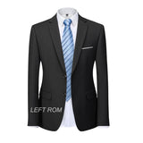 Xituodai 13 Color 5XL Male Blazer Solid Color Classic Formal Business Men's Suit Jacket Groom Groomsmen Wedding Dress Party Social Coat