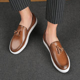 Xituodai trendy mens fashion mens summer outfits dope outfits mens street style mens spring fashion Men Casual Shoes Autumn Leather Loafers Office Shoes For Men Driving Moccasins Comfortable Slip on Party Fashion Shoes Men