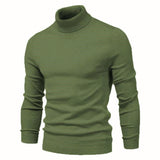 Xituodai New Winter Turtleneck Thick Mens Sweaters Casual Turtle Neck Solid Color Quality Warm Slim Turtleneck Sweaters Pullover Men
