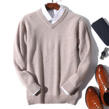 Xituodai Super 100% Cashmere Sweater Men Pullover 2022 Autumn Winter Warm Classic V-neck Sweaters Male Jumper Jersey Hombre Pull Homme