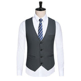 Xituodai Jacket Pants Vest Men 3 Pieces Set Slim Casual Suit Trousers Set Male Wedding Groom Dress Business Blazers Coat Waistcoat 5XL