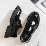 Xituodai trendy mens fashion mens summer outfits  dope outfits mens street style mens spring fashion Men Harajuku Korean Style Streetwear Business Casual Thick Platform Genuine Leather Wedding Loafers Shoes Male Leather Shoe Man