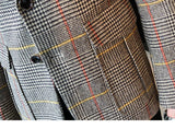 Xituodai Vintage Plaid Blazer British Stylish Male Blazer Suit Jacket Business Casual Blazer Jacket Terno Masculino Mens Blazer Pattern