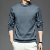 Xituodai 2022 New Men's Long Sleeve Half Turtleneck 5 Size 5 Colors Pullover, Warm Casual Knit Top.