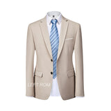 Xituodai 13 Color 5XL Male Blazer Solid Color Classic Formal Business Men's Suit Jacket Groom Groomsmen Wedding Dress Party Social Coat