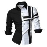 Xituodai Men&#39;s Dress Shirts Casual Stylish Long Sleeve Designer Button Down Slim Fit 8397 WineRed