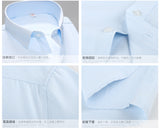 Xituodai Summer business work shirt square collar short sleeved plus size S to 7xl solid twill striped formal men dress shirts no fade