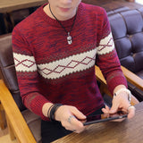 Xituodai Winter Sweater Men&#39;s Thick Japanese-style Retro Korean-style Stylish-Style Loose-Fit College Style Thick Warm Ulzzang-Style