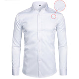 Xituodai White Business Dress Shirt Men Fashion Slim Fit Long Sleeve Soild Casual Shirts Mens Working Office Wear Shirt With Pocket S-8XL