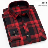 Xituodai  brand men Yellow black Plaid Brushed Long Sleeve Shirt pocket Spring casual men&#39;s shirts flannel cotton soft fit