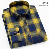 Xituodai  brand men Yellow black Plaid Brushed Long Sleeve Shirt pocket Spring casual men&#39;s shirts flannel cotton soft fit