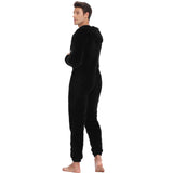 Xituodai Men Warm Teddy Fleece Onesie Fluffy Sleep Lounge Adult Sleepwear One Piece Pyjamas Male Jumpsuits Hooded Onesies For Adult Men