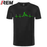 Xituodai Mountain Bike Heartbeat Funny MTB Dirt Bike T Shirt Plus Size Custom Short Sleeve Men&#39;s T-shirt Fashion Family Cotton