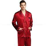Xituodai Mens Silk Satin Pajamas  Pyjamas  Set  Sleepwear Set  Loungewear  U.S. S,M,L,XL,XXL,XXXL,4XL__Fits All  Seasons