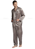 Xituodai Mens Silk Satin Pajamas  Pyjamas  Set  Sleepwear Set  Loungewear  U.S. S,M,L,XL,XXL,XXXL,4XL__Fits All  Seasons