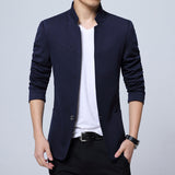 Xituodai Blazer Men Jackets Male Stand Collar Male Blazers Slim Fit Mens Blazer black Jacket Men Plus Size 5XL