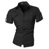 Xituodai Men&#39;s Summer Short Sleeve Casual Dress Shirts Fashion Stylish 8360