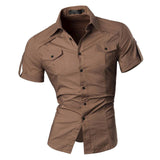 Xituodai Men&#39;s Summer Short Sleeve Casual Dress Shirts Fashion Stylish 8360