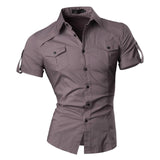 Xituodai Men&#39;s Summer Short Sleeve Casual Dress Shirts Fashion Stylish 8360