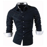 Xituodai Spring Autumn Features Shirts Men Casual Jeans Shirt New Arrival Long Sleeve Casual Slim Fit Male Shirts Z034