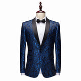 Xituodai Men Blazers Banquet Party Prom Ball Slim Fit Wedding Tuxedo Suit Jackets Shawl Lapel Stage Costume Nightclub Singer Host Dancer