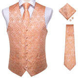 Xituodai Fashion Silk Suit Vest Formal Dress Vest Fitness Sleeveless Jacket Wedding Waistcoat Bow Tie Necktie Pocket Square Set DiBanGu