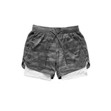 Xituodai 2022 New Casual Shorts men Summer Mens Shorts 2 in 1 High Elastic Gyms Fitness Short Pants