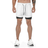 Xituodai 2022 New Casual Shorts men Summer Mens Shorts 2 in 1 High Elastic Gyms Fitness Short Pants