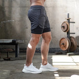 Xituodai 2022 New Casual Shorts men Summer Mens Shorts 2 in 1 High Elastic Gyms Fitness Short Pants