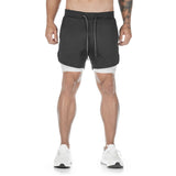 Xituodai 2022 New Casual Shorts men Summer Mens Shorts 2 in 1 High Elastic Gyms Fitness Short Pants