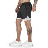 Xituodai 2022 New Casual Shorts men Summer Mens Shorts 2 in 1 High Elastic Gyms Fitness Short Pants