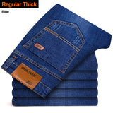 Xituodai Brother Wang Men Jeans Business Casual Light Blue Elastic Force Fashion Denim Jeans Trousers Male Brand Pants