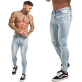 Xituodai Jeans Men Elastic Waist Skinny Jeans Men 2020 Stretch Ripped Pants Streetwear Mens Denim Jeans Blue