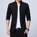 Xituodai Blazer Men Jackets Male Stand Collar Male Blazers Slim Fit Mens Blazer black Jacket Men Plus Size 5XL