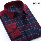 Xituodai Plaid Shirt New Autumn Winter Flannel Red Checkered Shirt Men Shirts Long Sleeve Chemise Homme Cotton Male Check Shirts