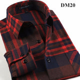 Xituodai Plaid Shirt New Autumn Winter Flannel Red Checkered Shirt Men Shirts Long Sleeve Chemise Homme Cotton Male Check Shirts