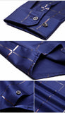 Xituodai 2022 Brand Casual Spring Luxury Plaid Long Sleeve Slim Fit Men Shirt Streetwear Social Dress Shirts Mens Fashions Jersey 2309