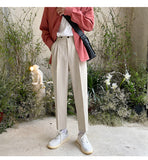 Xituodai 2022 Men&#39;s Straight Pants Loose Casual Pants Western Trouser thicken velvet Suit Pants Formal Business Cotton Trousers S-XL
