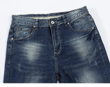 Xituodai Dark Blue Jeans Men Stretch Slim Straight Regular Fit Spring Casual Pants Denim Trousers Men&#39;s Clothing Man Jeans Fashion Brand