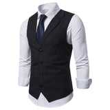 Xituodai Mens Suit Vest Fashion Slim Fit Thin Plaid Men Waistcoat Tops Slim Business Vest Waistcoat Man England Style Male Leisure Suits