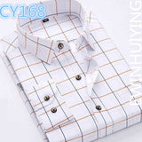 Xituodai Fashion Hot Sale Men&#39;s Long-sleeve Shirts Young Men&#39;s Korean Slim Business Shirts Casual All-match Plaid Square Collar Shirts