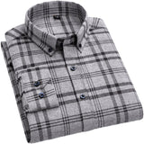 Xituodai Brand 100%Cotton Chechered Casual shirts for Men Warm Long Sleeve Plaid Shirt Winter soft Striped Male comfortable shirt